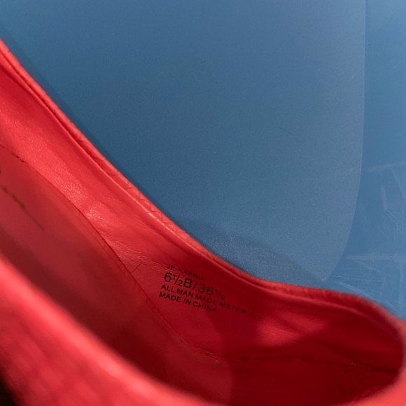 Summer coral wedge shoes - Picture 9 of 9